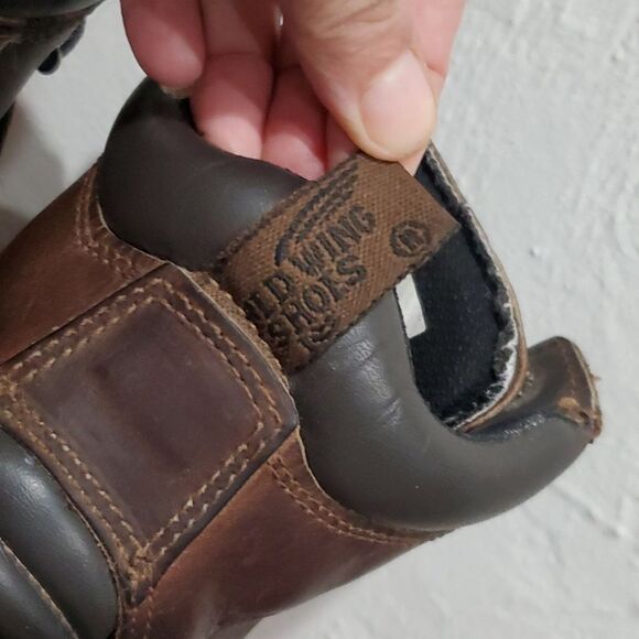 Red Wings 4200 High Steel Toe Boots in Brown Leather Size 10 main image 6